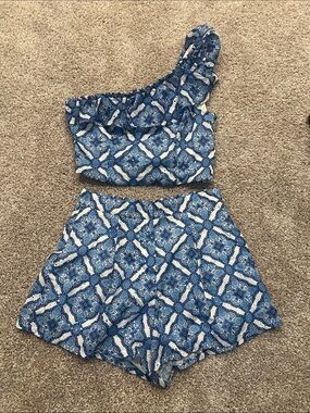miami Blue Tile-Print Set